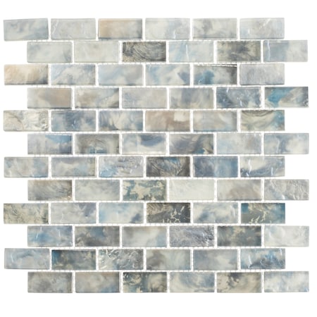 Andova Tiles SAMPLE Zalo 1 x 2 Glass Brick Joint Mosaic Wall and Floor Tile SAM-ANDZAL611